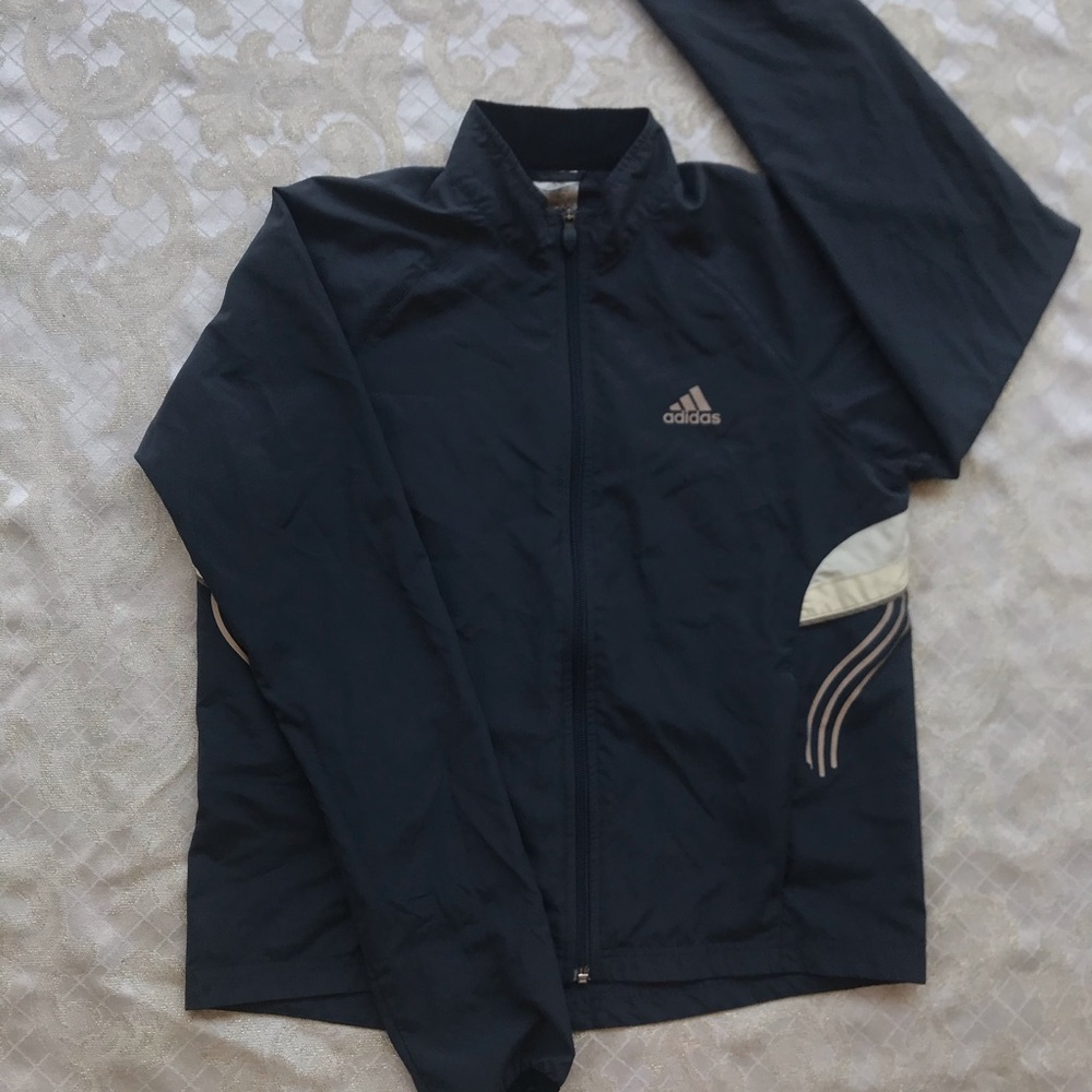 vintage adidas gray jacket